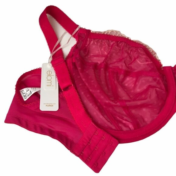 Elomi Betty Underwire Plunge Bra UK 36H US 36K EL8170 - Picture 6 of 14